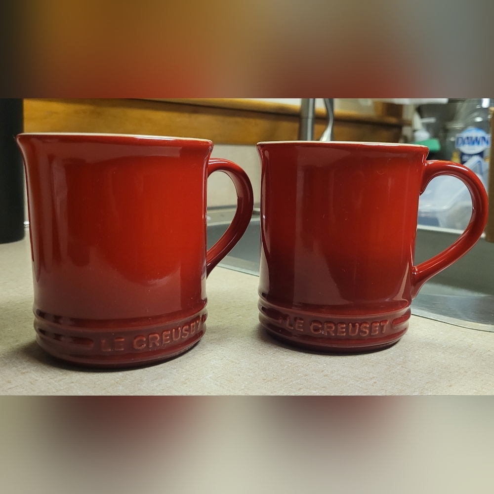 Pair of Le Creuset Mugs